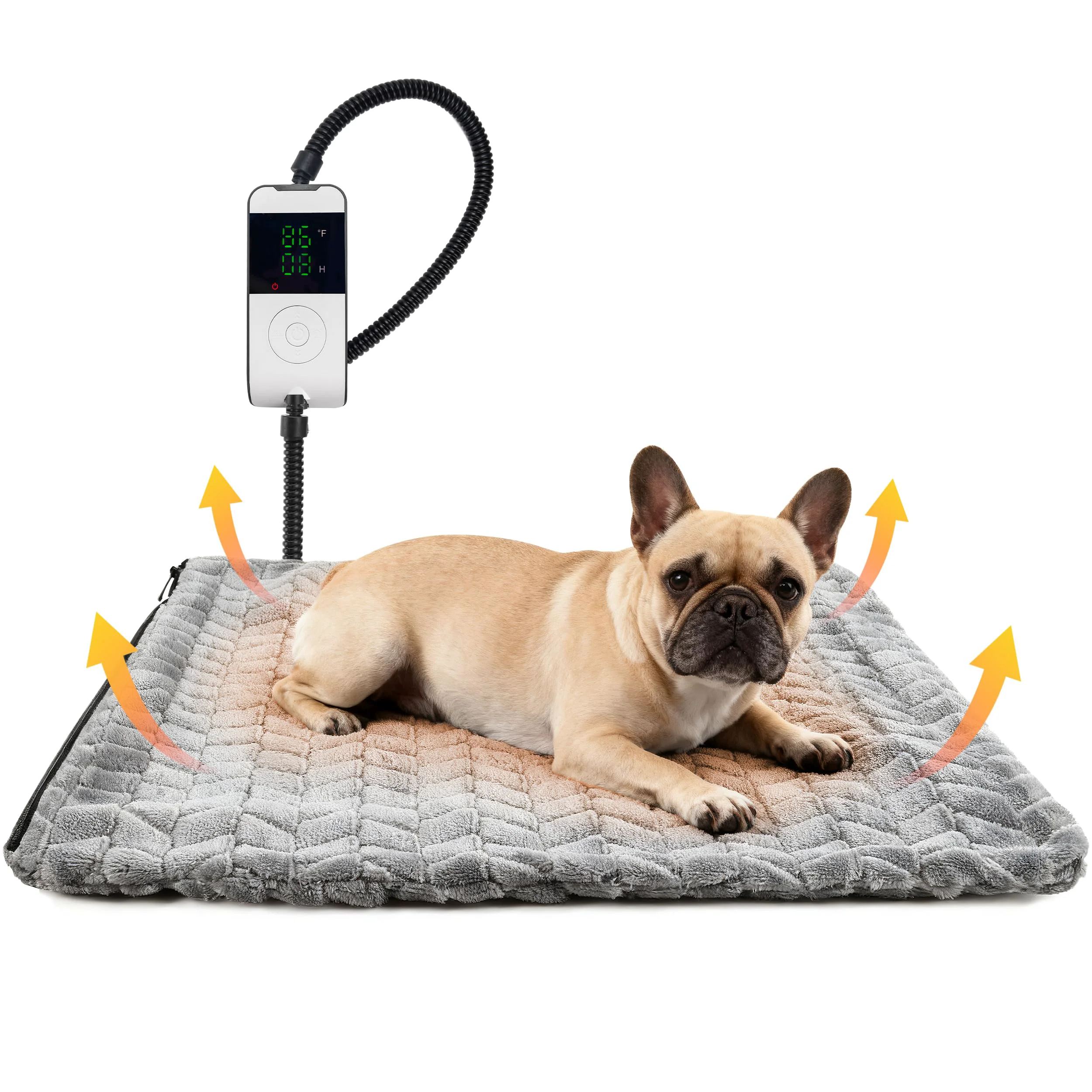 Responsible PatiencET Heated Cat Pad 18x18 - 6-Temp 5-Timer Cat Heating Mat with Chew-Proof Cord Premium