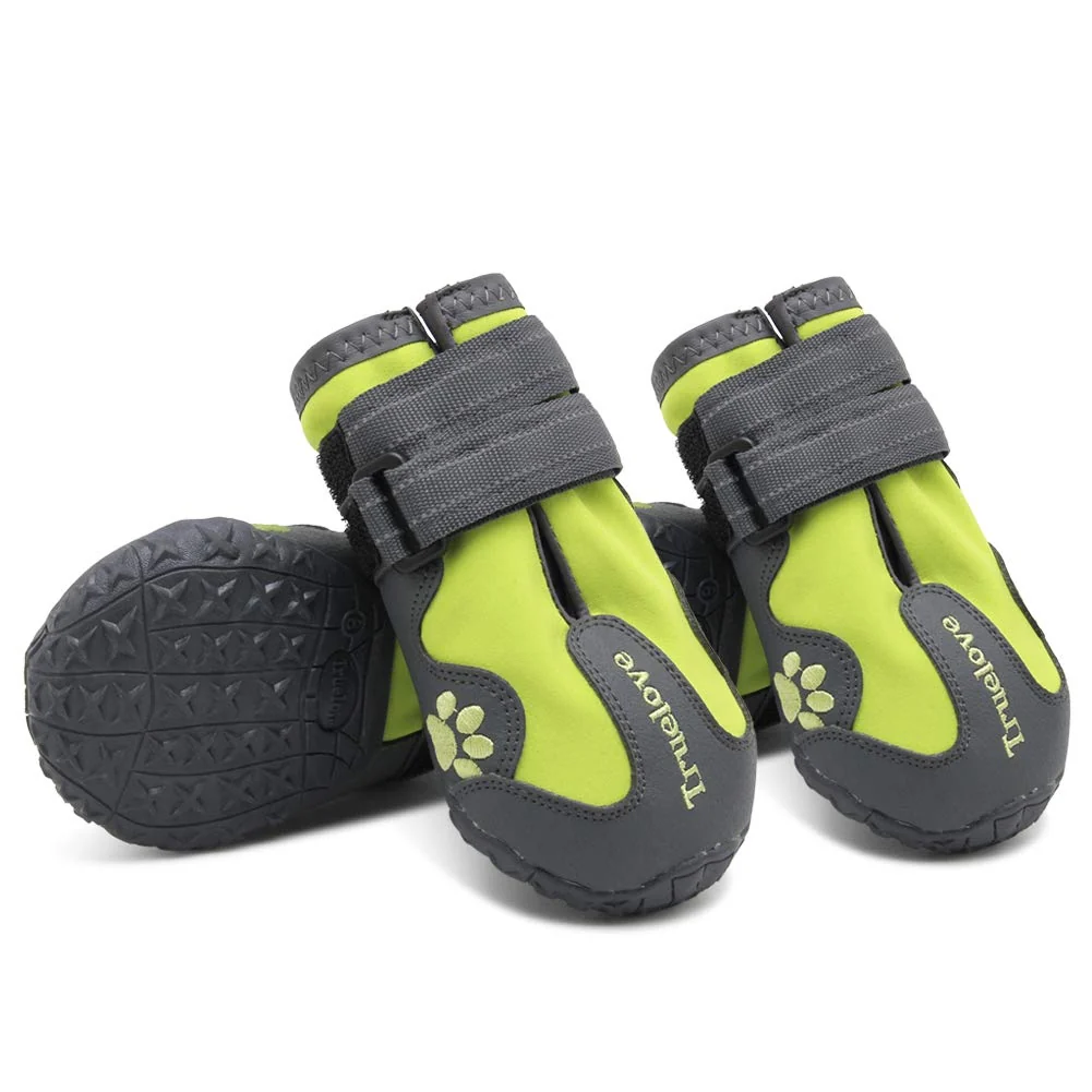 Durable MOKCCI Truelove Dog Boots - Waterproof Pet Shoes with Reflective Straps for Small to Large Dogs Organic