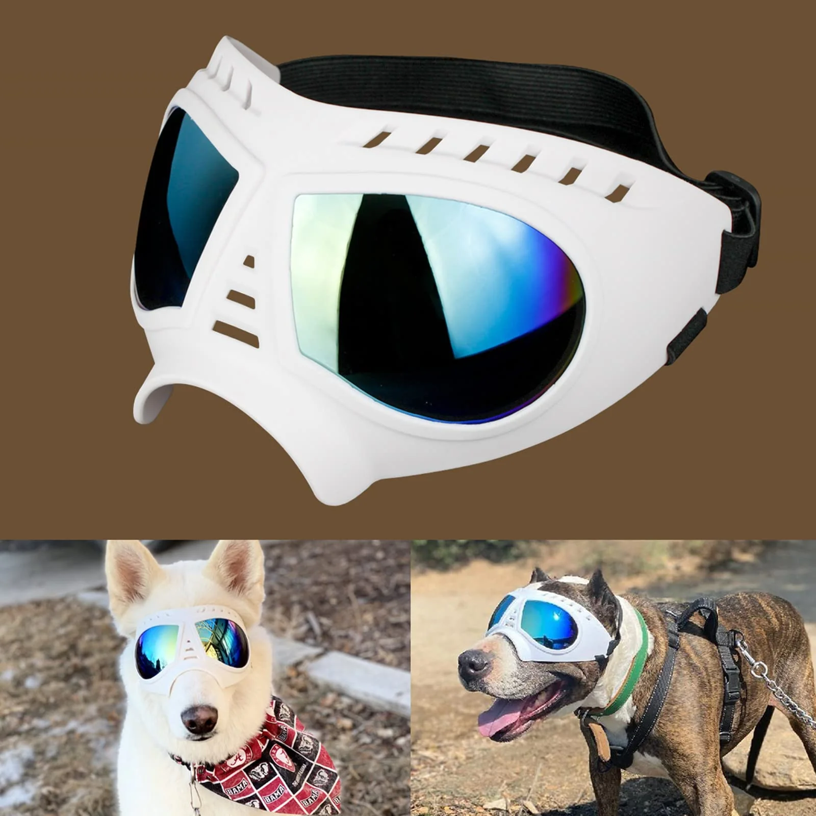 First-Class NAMSAN Large Dog Goggles – Wide Snout Soft Frame Anti-UV Eye Protection High-Quality