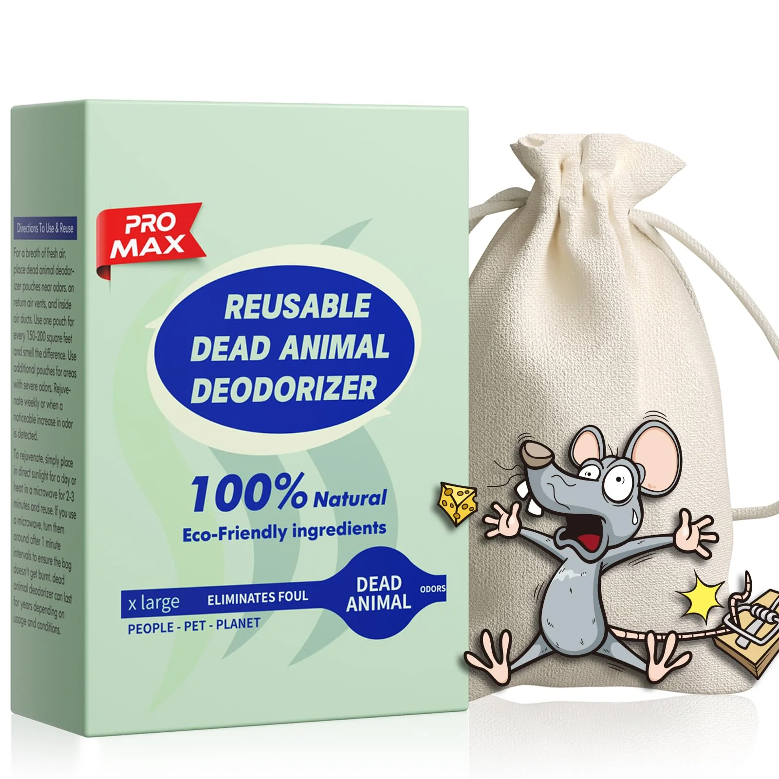 Professional EROSMILE Animal Odor Eliminator – Natural Odor Remover for Indoor Outdoor Use Elite