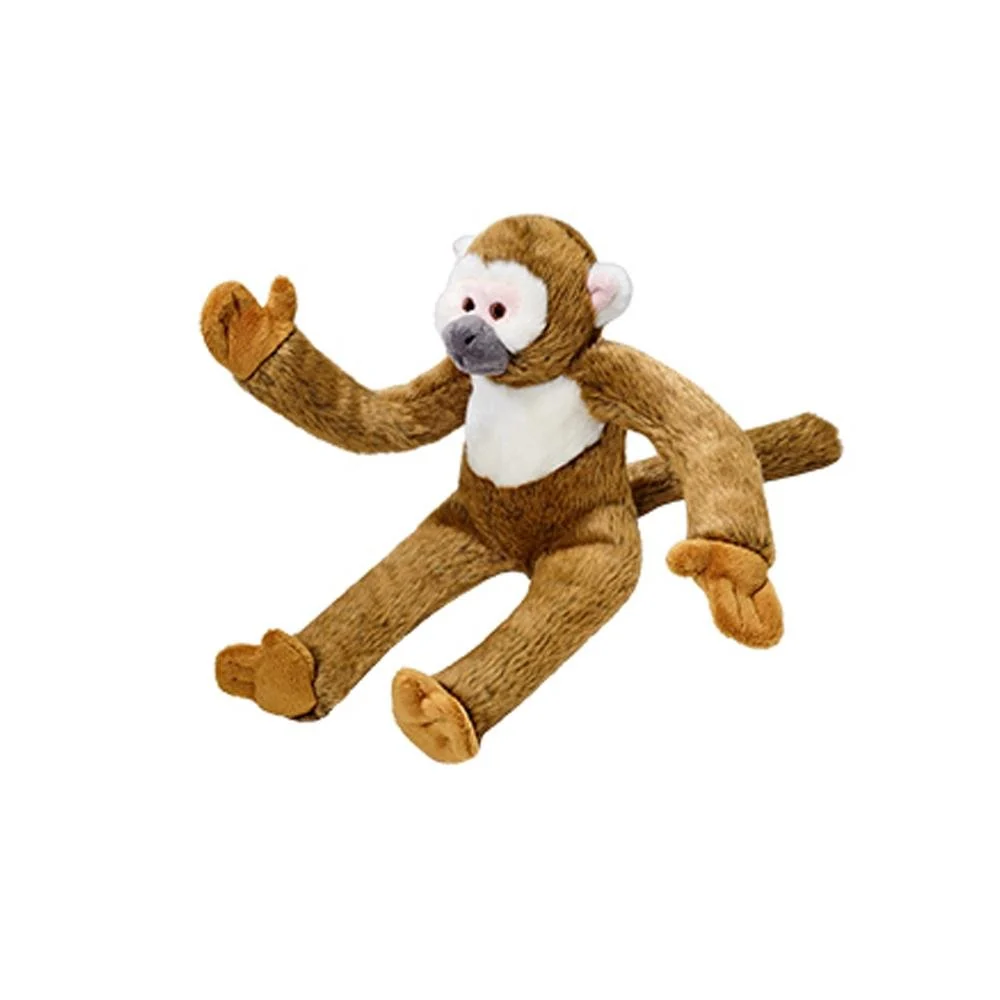 Official Fluff Tuff Albert the Squirrel Monkey - 15in Plush Dog Toy Secure
