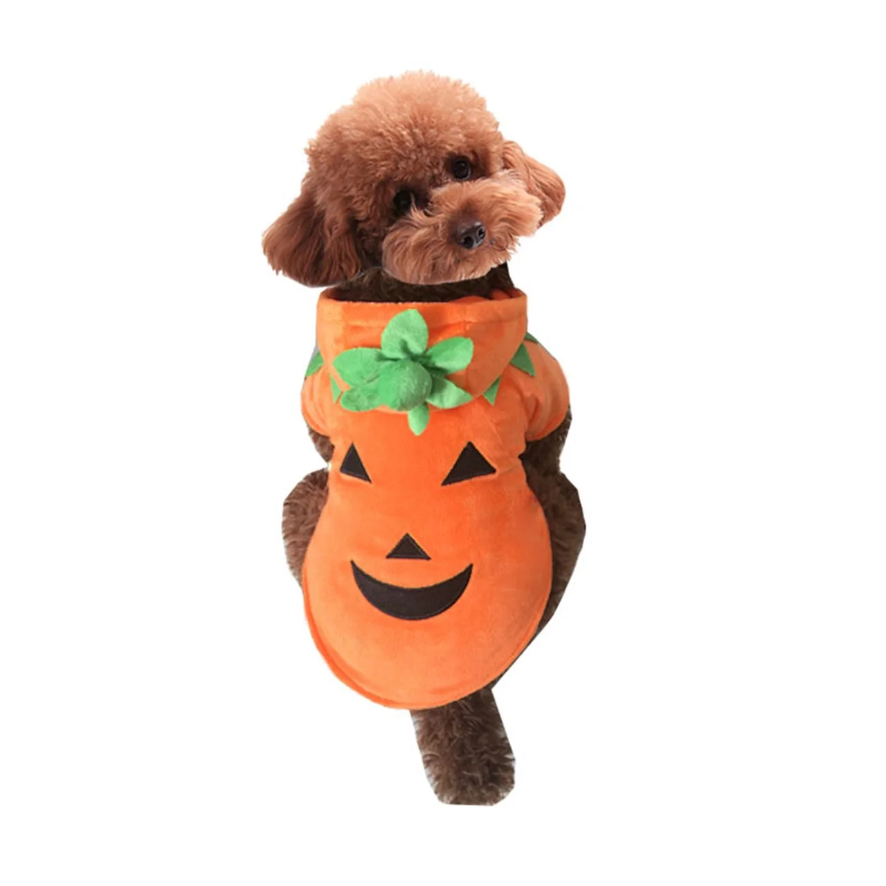 Responsible Mogoko Pumpkin Costume Hoodie for Dogs Cats Cozy Fleece Pet Cosplay M Fine
