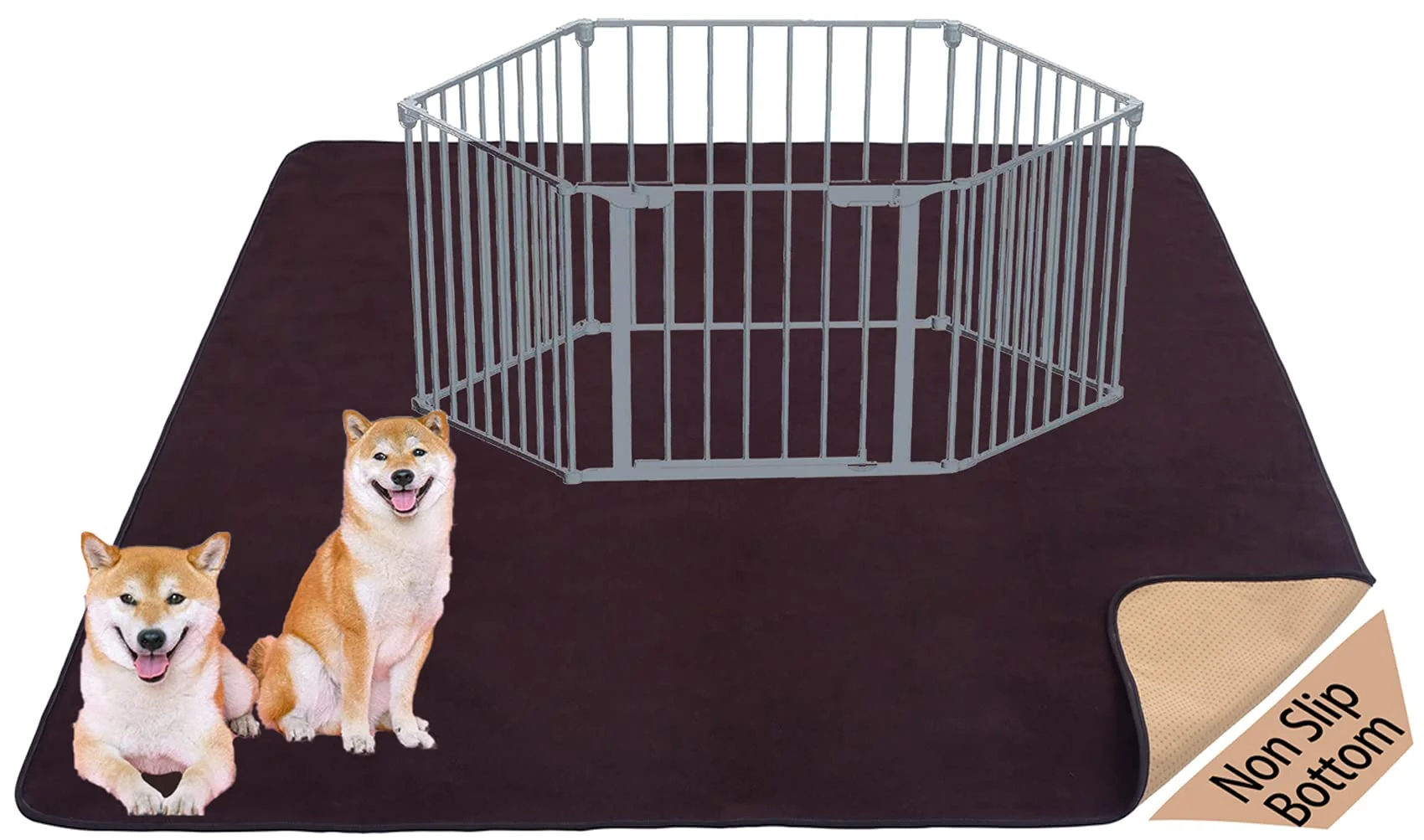 Healthy MIIMER Extra Large Washable Pee Pad 60x60 - Reusable Non-Slip Dog Floor Mat Original Design