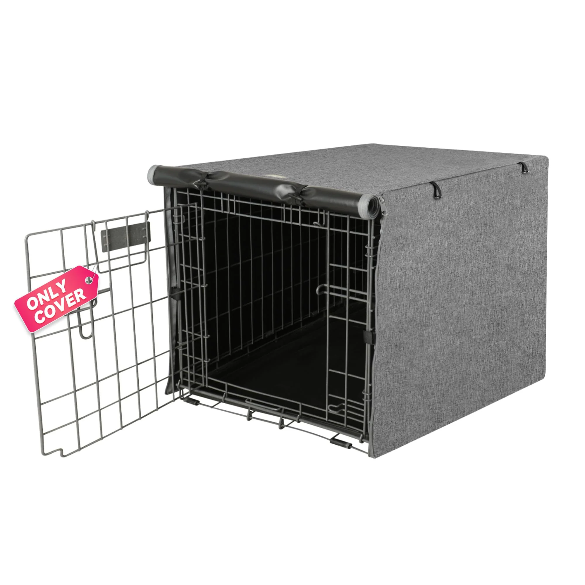 Elegant Seiyierr Dog Crate Cover for 30-Inch Crates Double Door Polyester Indoor Outdoor Protection – Grey Specialty