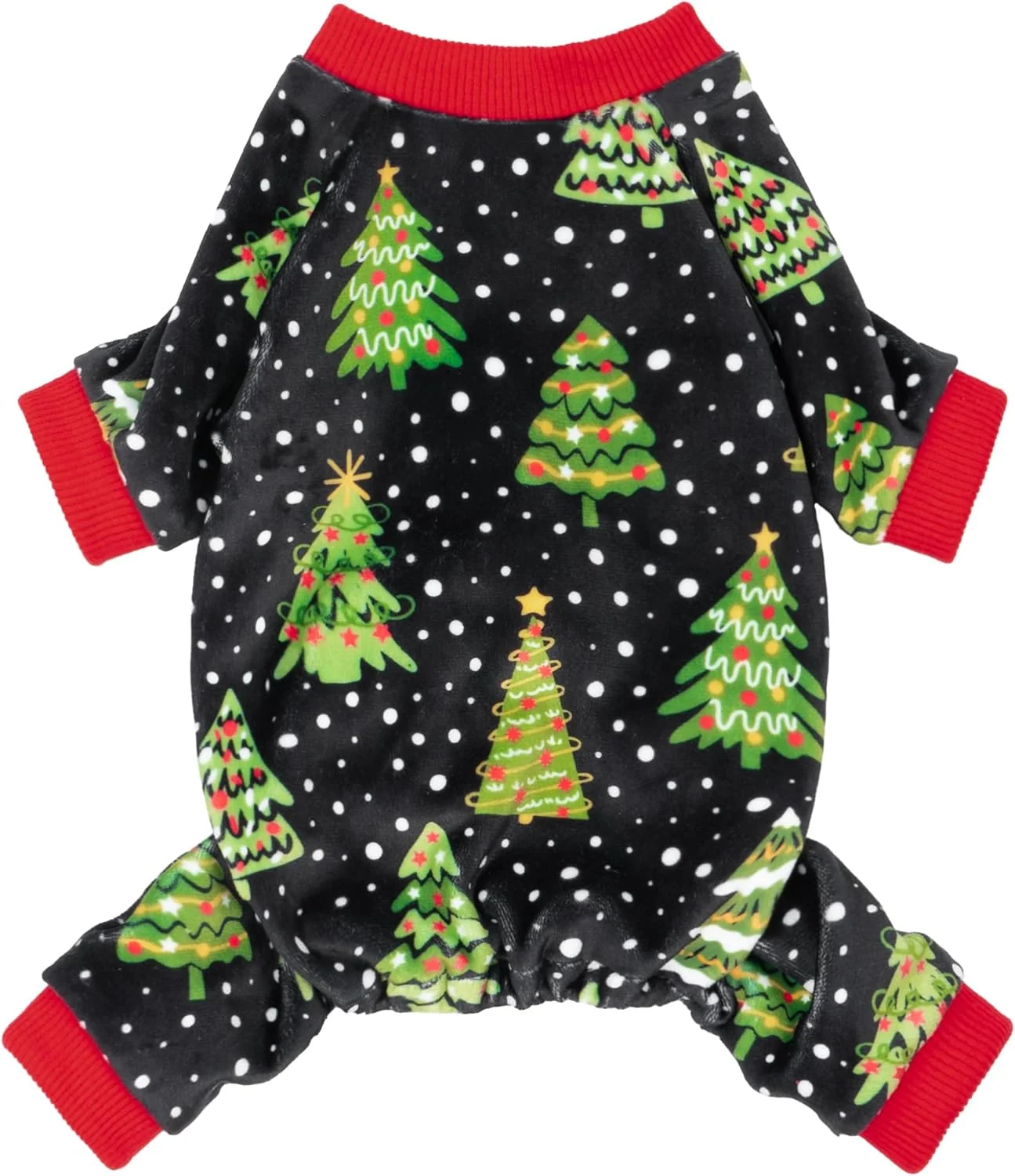 Fine Crafted Fitwarm Christmas Tree Dog Pajamas Christmas Clothes for Small Dogs Boy Girl Holiday Pet Outfit Black Red Green Yellow XS Healthy