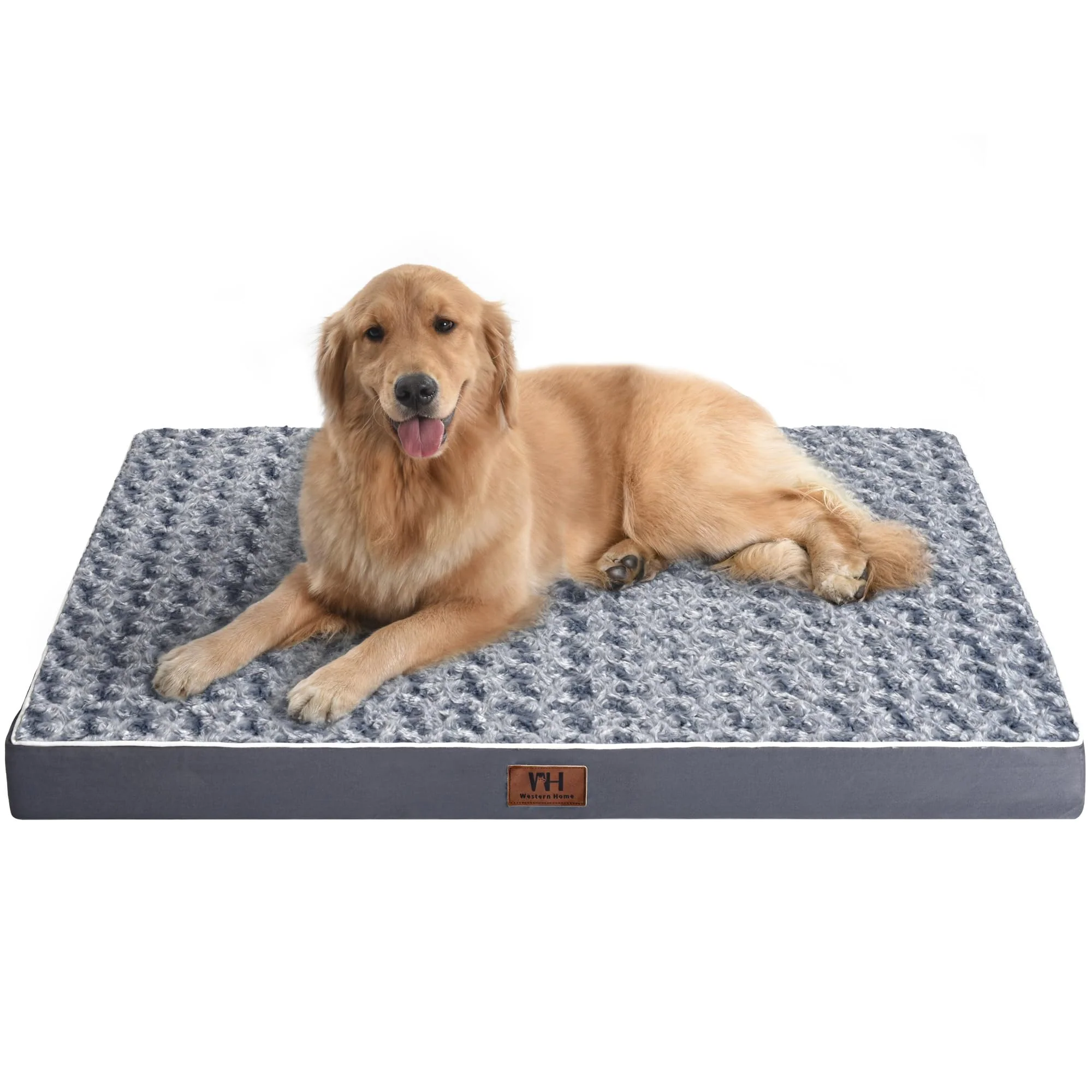 Healthy WESTERN HOME WH Large Dog Bed – Orthopedic Waterproof Removable Cover Non-Slip Bottom World-Class