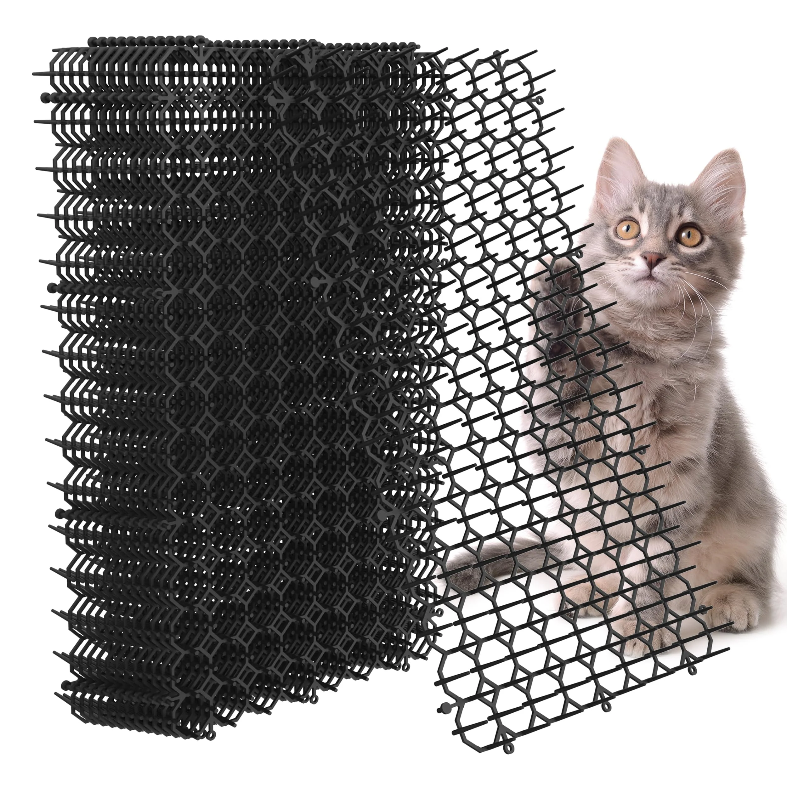 Excellent Hmyomina 16x8 Inch Cat Scat Mat – 16-Pack Deterrent for Indoor Outdoor Use Quality