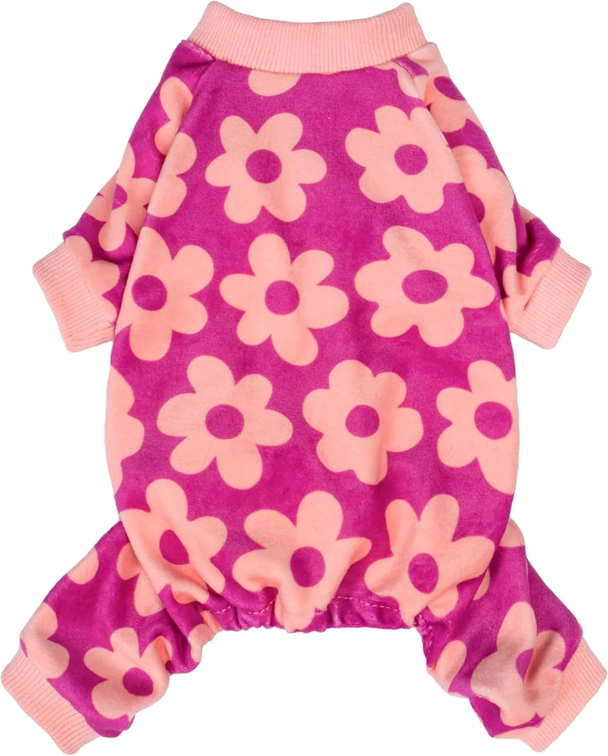 Exclusive Fitwarm Flower Fleece Dog Pajamas Warm Winter Dog Clothes for Small Dogs Girl Cozy Pet Onesie with Feet Pink XS Consistent