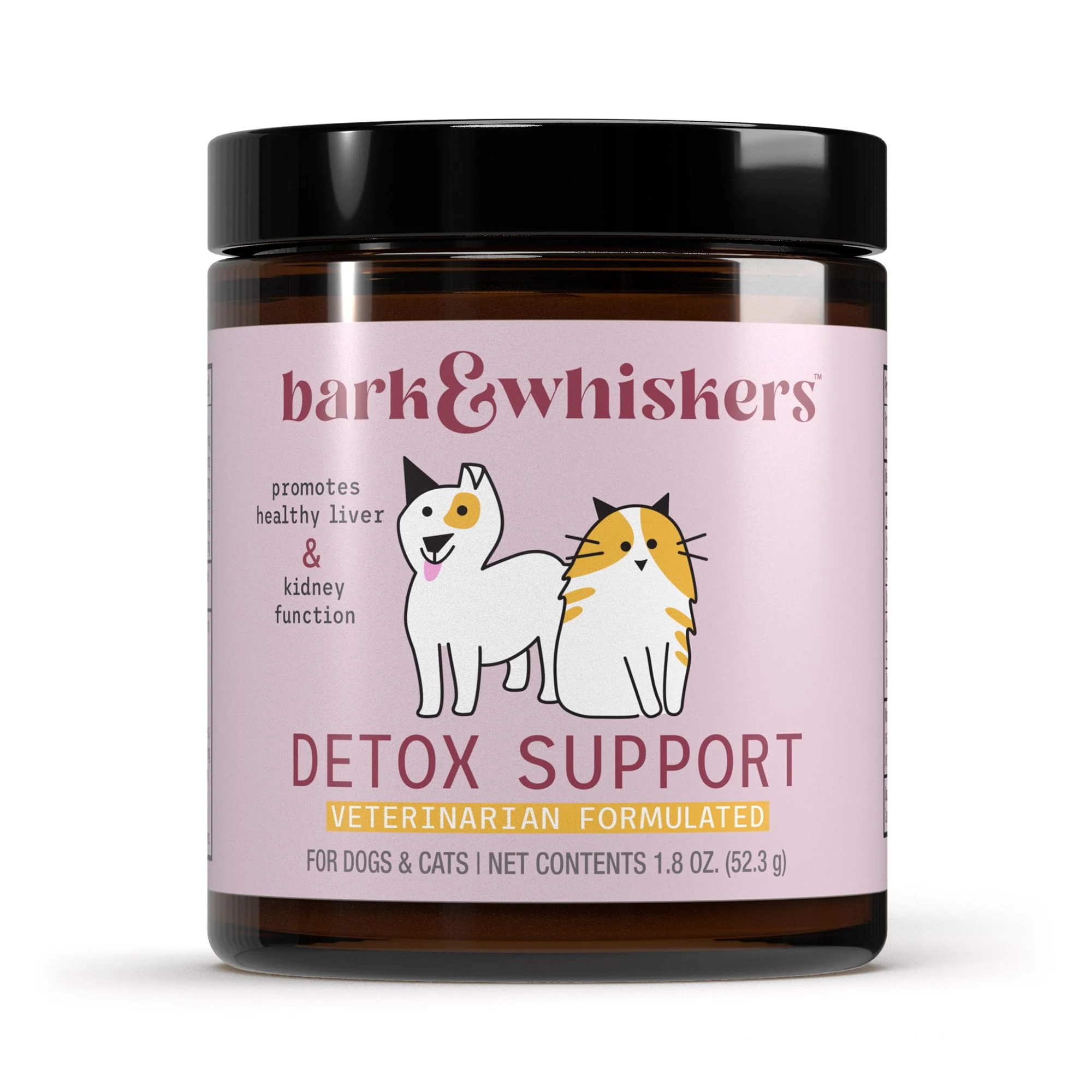 Official Dr. Mercola Bark Whiskers Detox Support for Pets — Liver Kidney Health Smooth