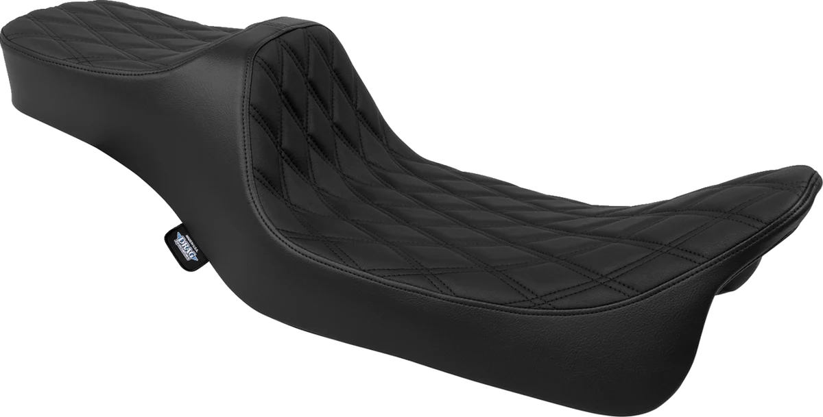 Comfortable DRAG SPECIALTIES Predator III Seat - Extended Reach - Smooth - FLH FLT '08-'24 4687A Detailed