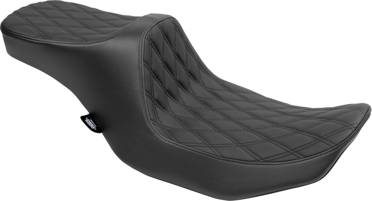 Traditional DRAG SPECIALTIES Predator III Seat - Double Diamond - Black Stitching - FLT FLH '23-'24 4690B Eco-Friendly