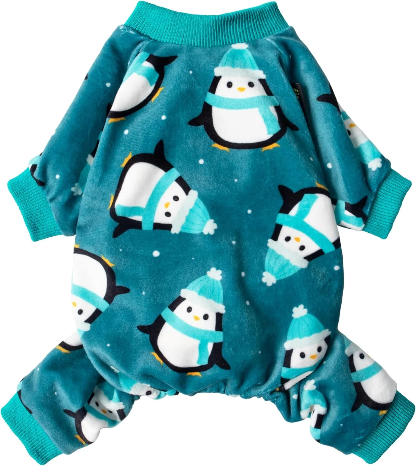 Pure Fitwarm Cute Penguin Dog Pajamas Dog Winter Clothes for Small Dogs Girl Boy Cozy Dog Onesie Soft Pet Jammies Doggy Apparel Teal Blue XXL Exclusive