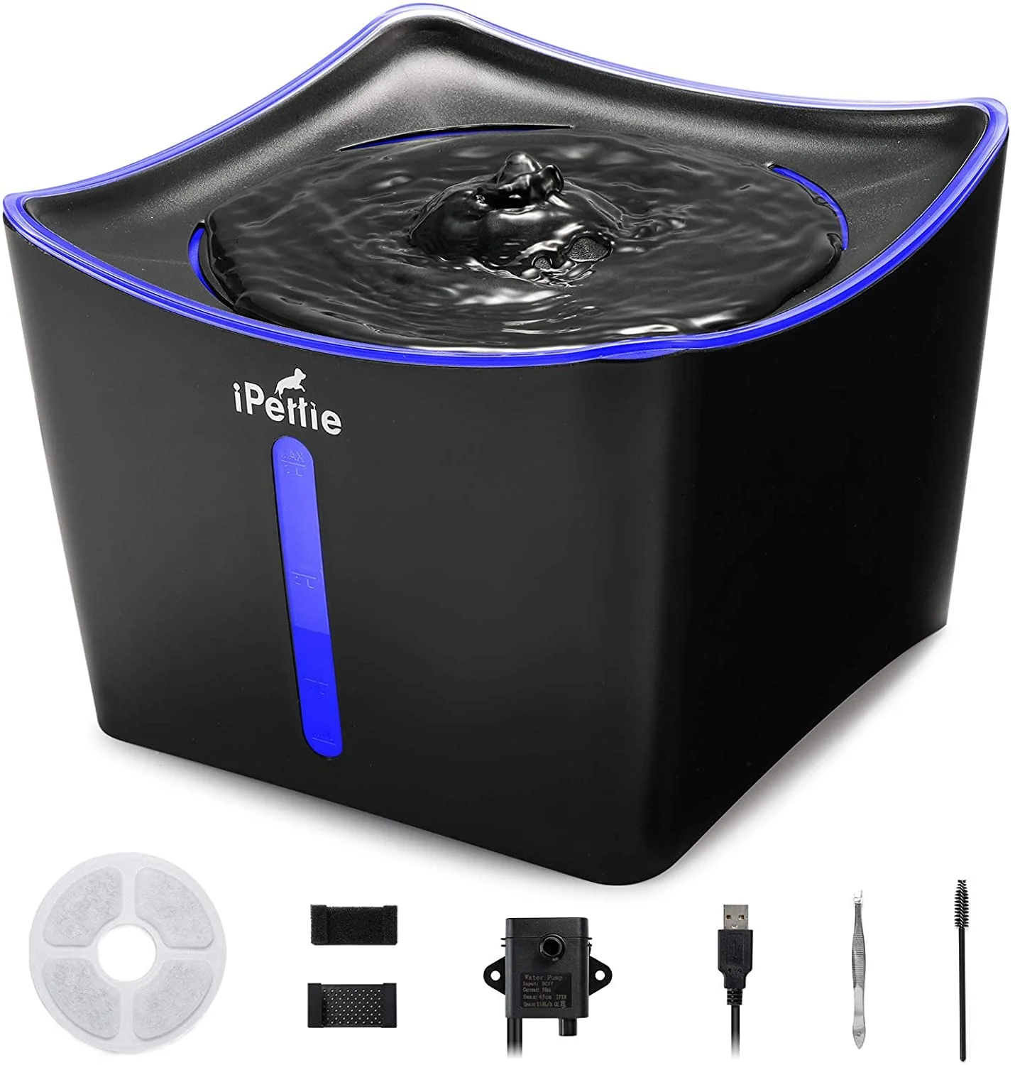 First-Class iPettie Kamino Cat Water Fountain – 3L Ultra-Quiet USB Water Dispenser with LED Stylish