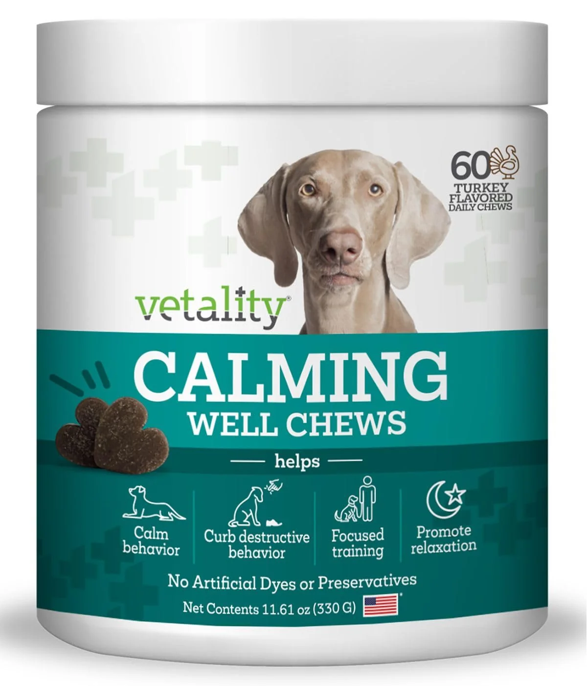 Efficient Vetality Triple Action Calming Sniffer Chews for Dogs 60 Piece 008086 Proven