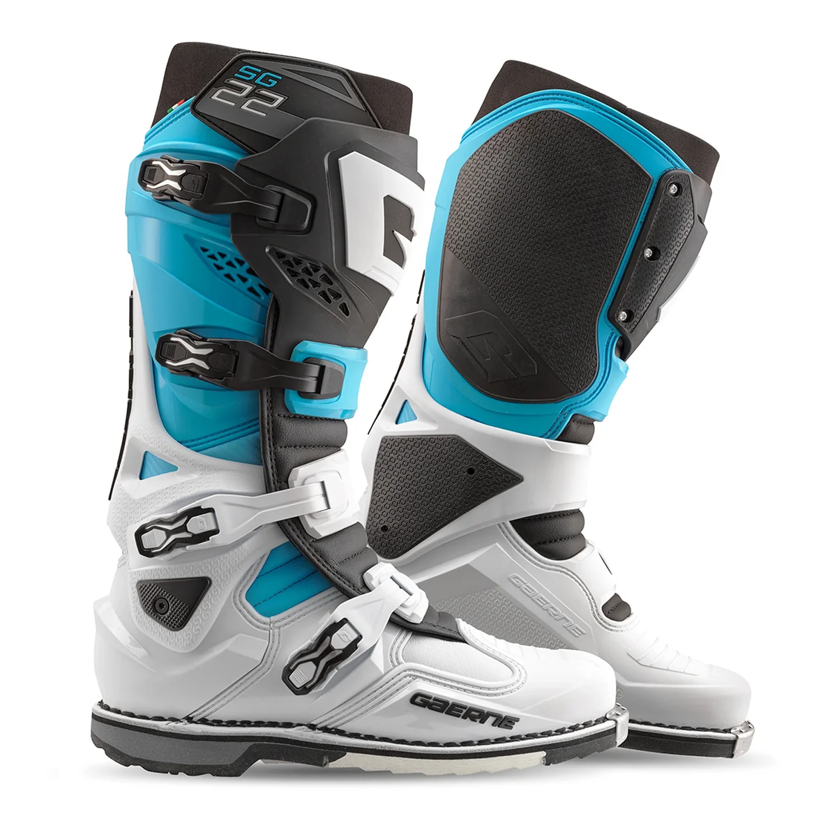 Natural GAERNE SG 22 Boots Le White Black Light Blue 2262-003-43 Fashionable
