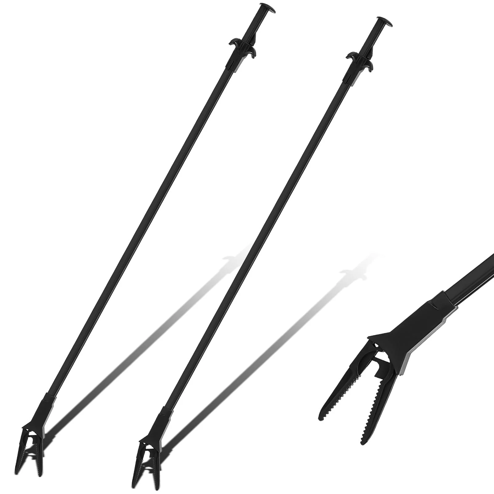 Modern Gisafai 2 Pcs Plastic Aquarium Tongs 27in – Long Reach Multi-Purpose Tools Detailed