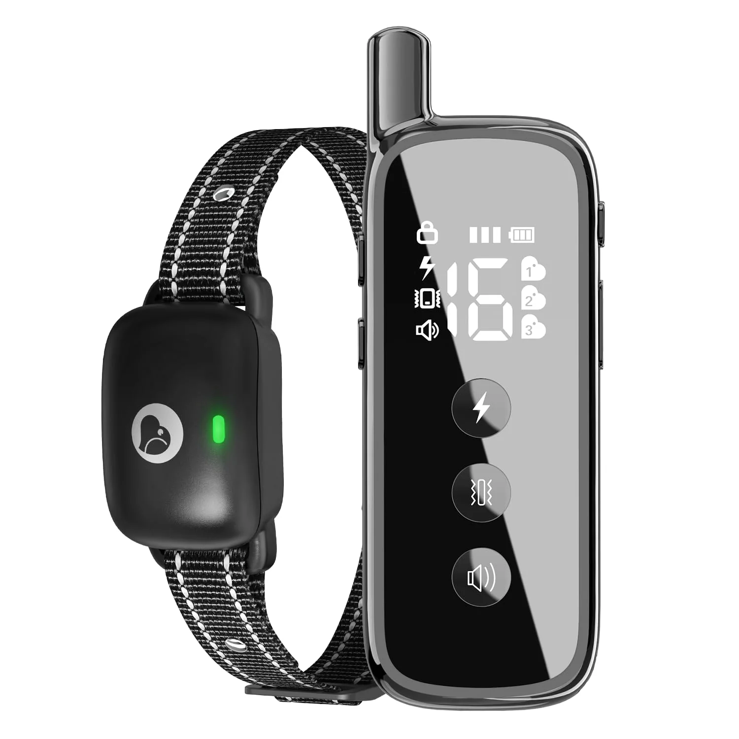 Fine Heaflex Dog Shock Collar - 2600ft Remote Training Collar for 5-120lb Dogs Waterproof Eco-Friendly