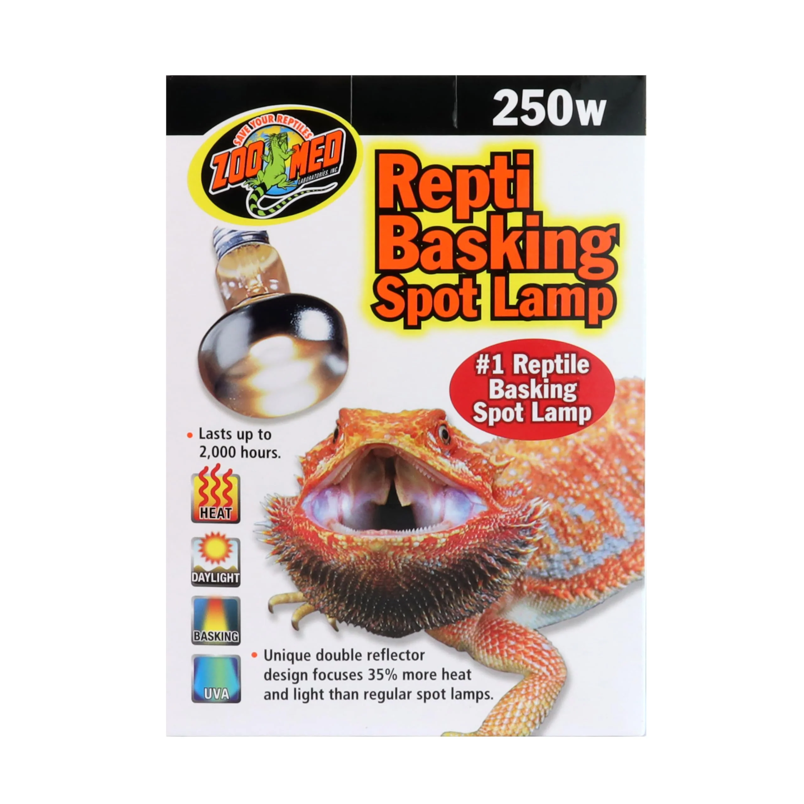Original Zoo Med 2 Pack Reptile Basking Spot Lamp 250W Next-Generation