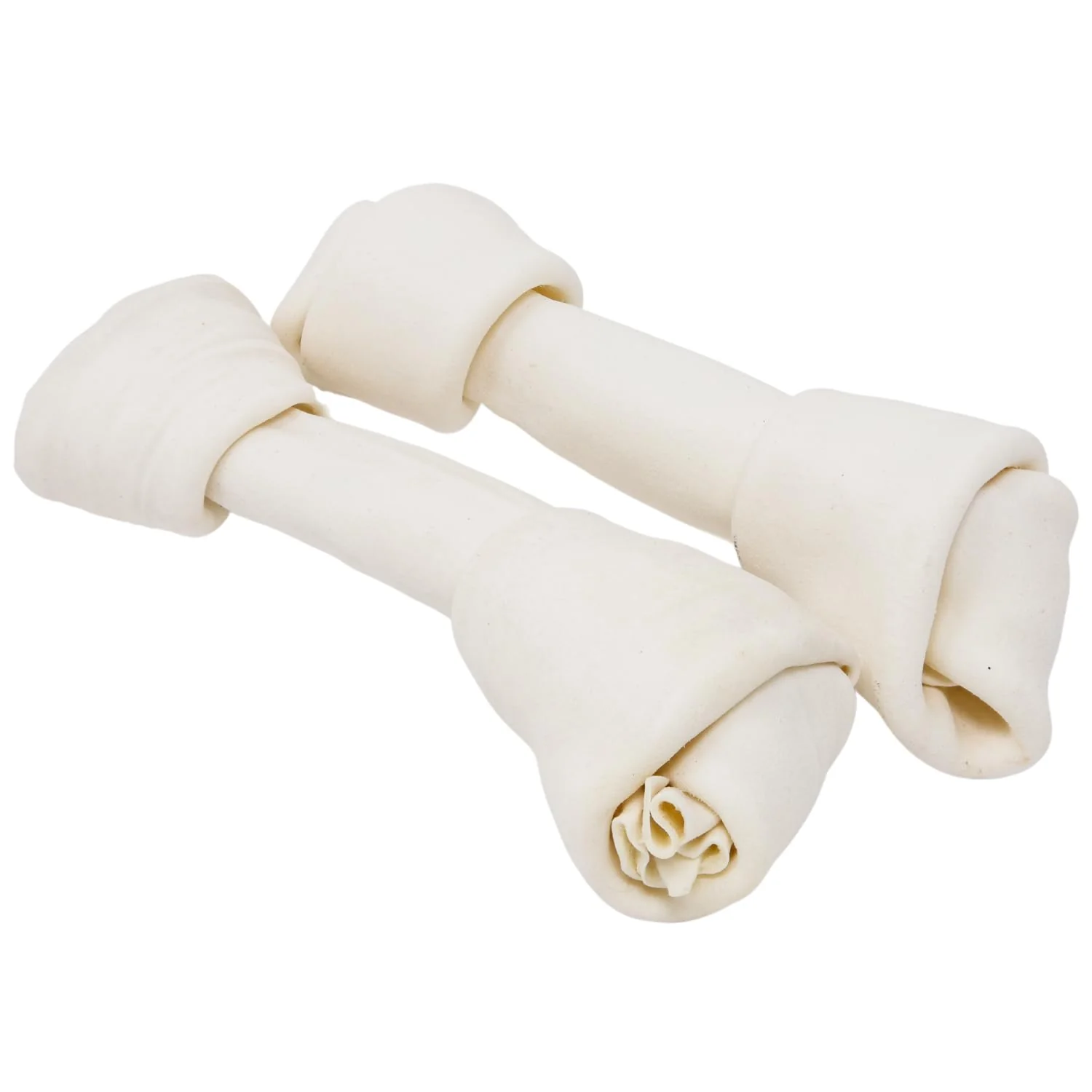 Powerful Hotspot Pets 10 Inch Large Rawhide Bones – Grass-Fed 2-Count Long-Lasting Chews for Large Dogs Smart
