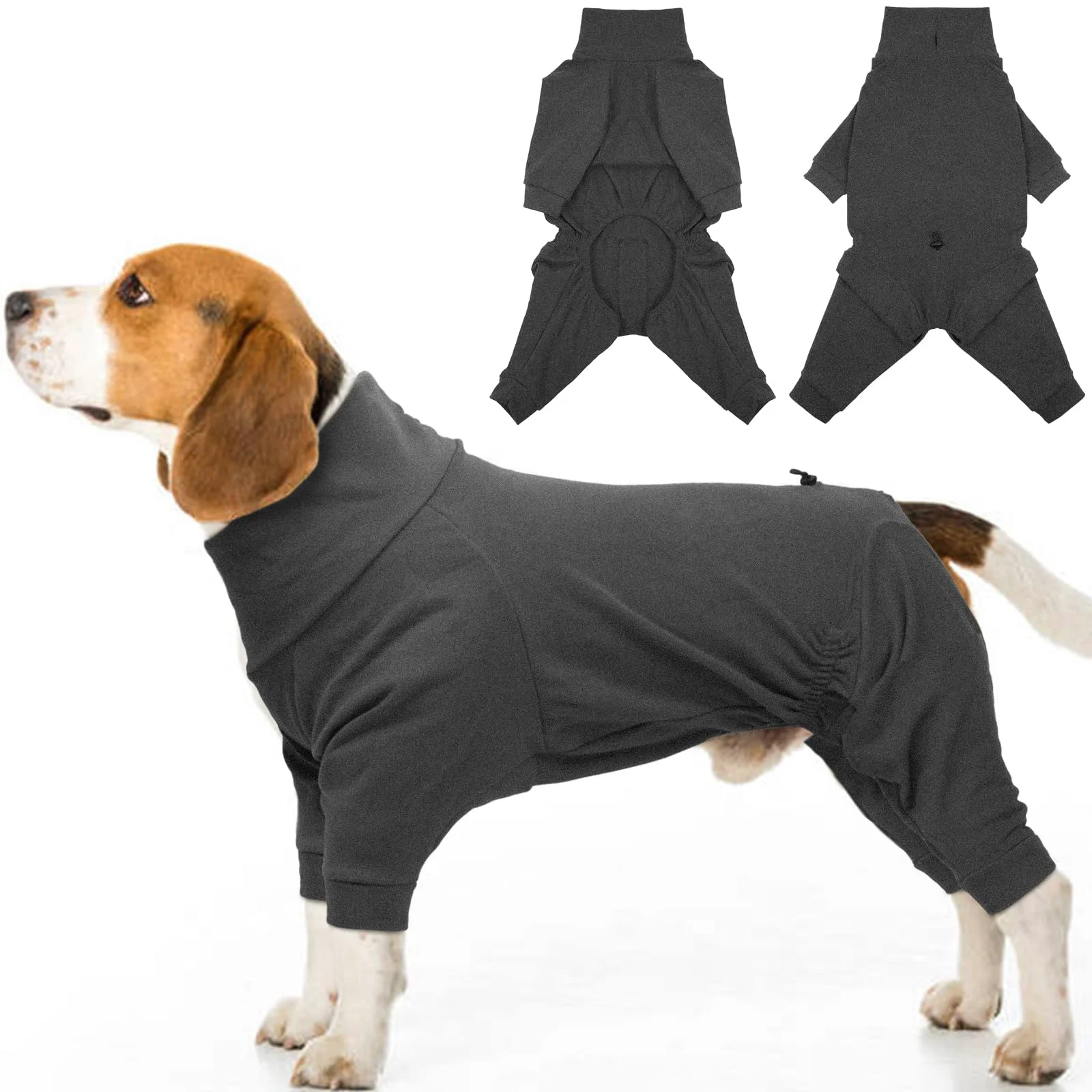 Official ADNIKIA Dog Winter Coat - Soft Fleece 4-Legged Onesie Pajamas Pure
