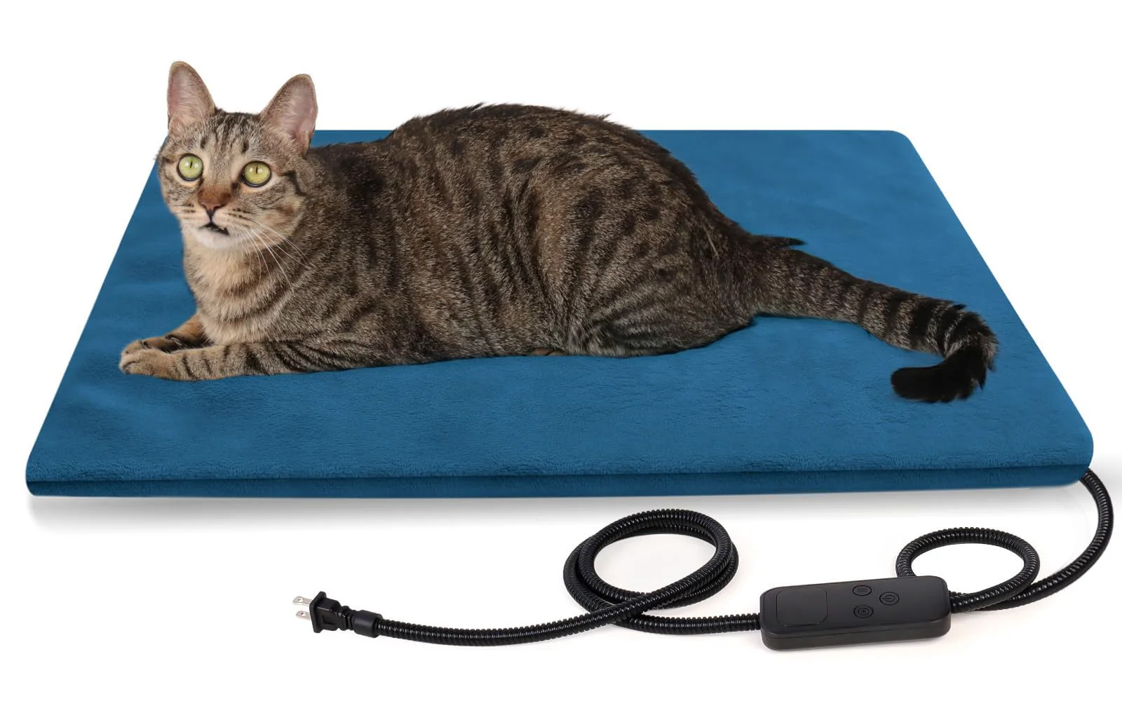 Enhanced rolimate Pet Heating Pad for Dogs and Cats — 6-Temp Control Timer Waterproof Verified