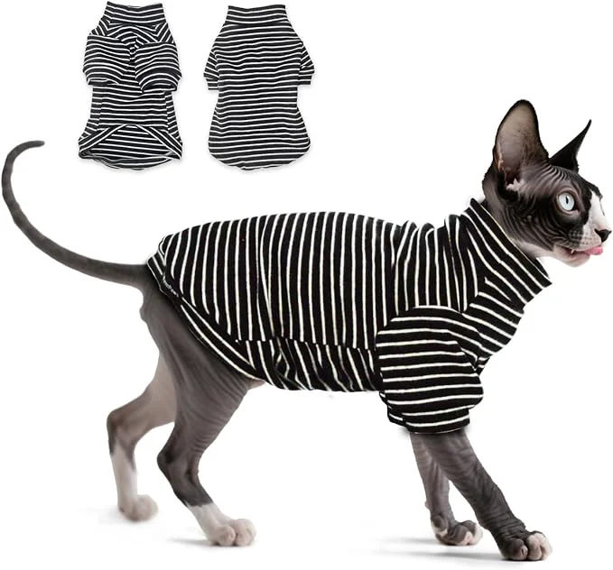 Powerful Fleece Sphynx Cat Clothes Soft Hairless Cat Clothes Pullover Cat Sweater Optimized