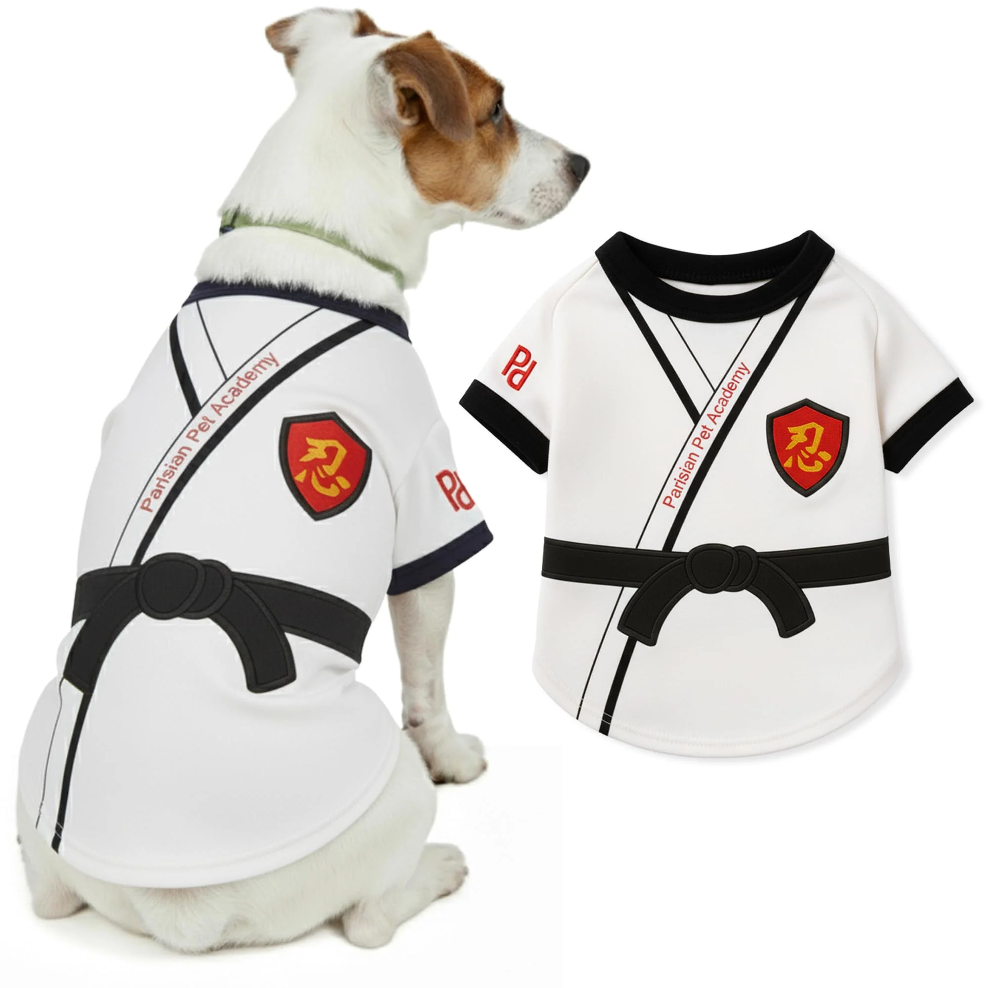 Expertly Made Parisian Pet Dog Karate Academy Shirt Next-Generation