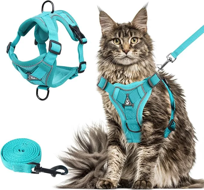 Quality Wanheart Summer cat Chest Harness and Leash Anti-Escape Adjustable Soft mesh Verified