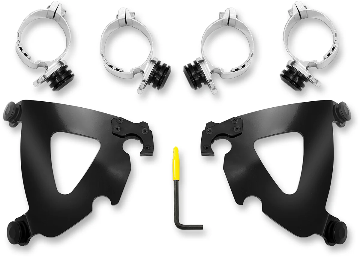 Outstanding MEMPHIS SHADES Road Warrior Mounting Kit - Black - FXD MEB2028 Practical