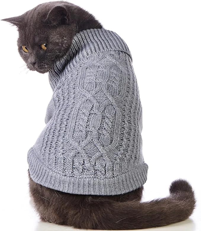 Easy-to-Use Stretchy Cat Sweater Superior
