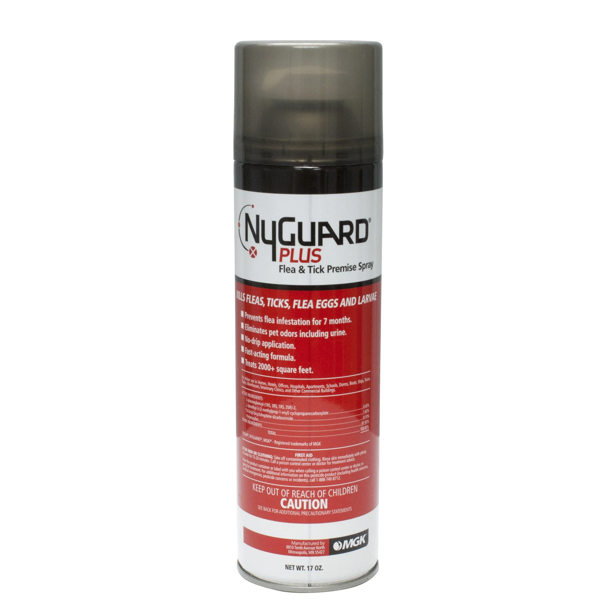 Dependable MGK NyGuard Plus Premise Spray – Indoor Flea Tick Control 17 oz Aerosol Up to 7 Months Residual Smooth