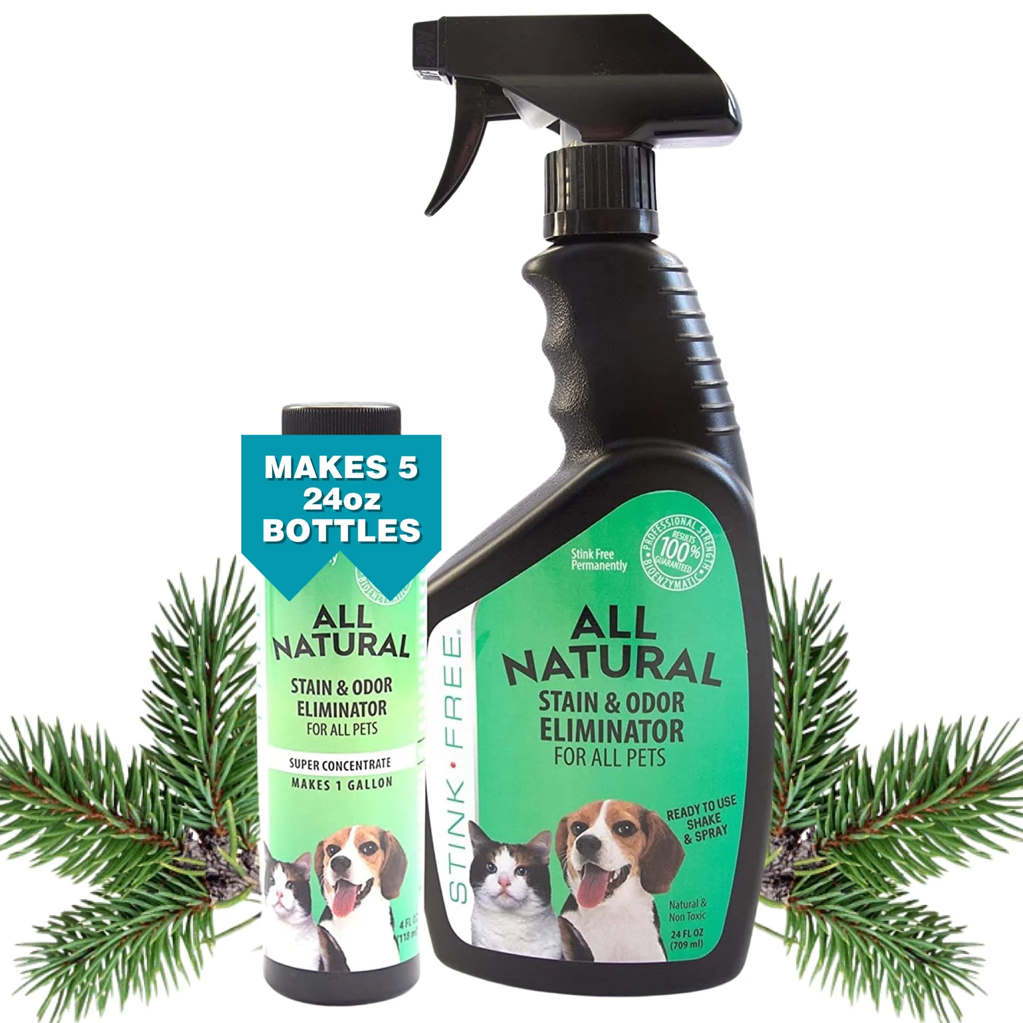 Exclusive Stink All-Natural Stain Odor Eliminator 1 Gallon - Pet Enzyme Cleaner High-Quality