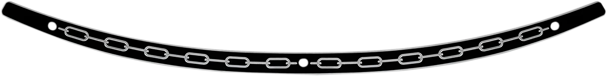 Professional MEMPHIS SHADES Windshield Trim - Black - Chain - '96-'13 FLH MEB0944 Secure