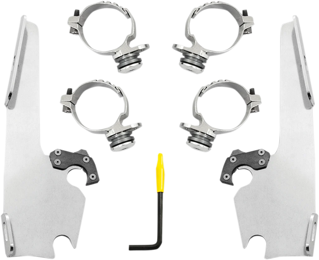 Reusable MEMPHIS SHADES Fats Slim Mounting Kit - Polished - FXDL MEK2013 Relaxed