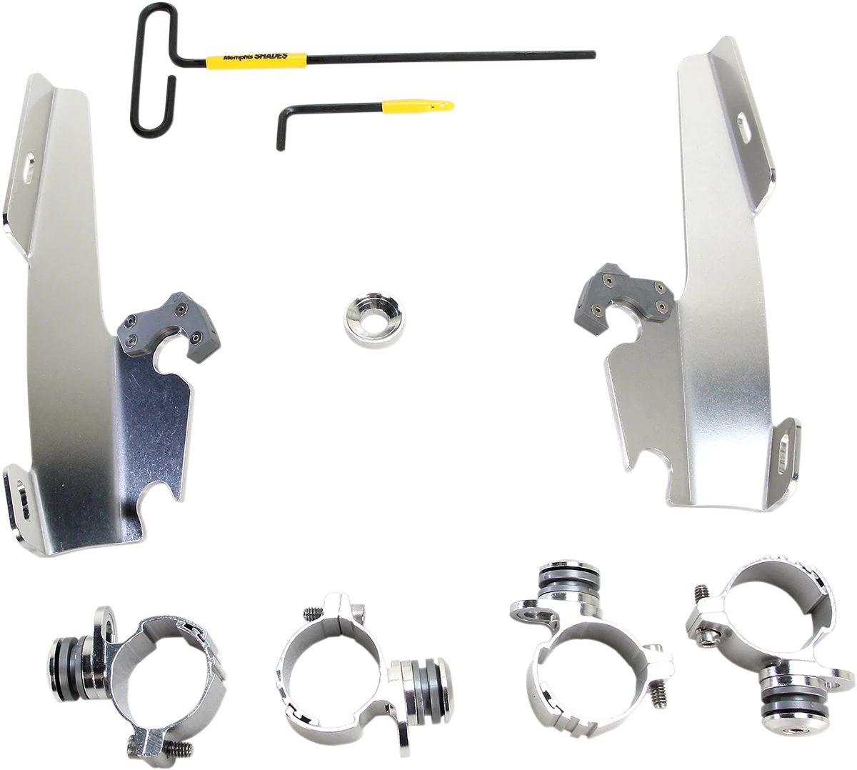 Luxury MEMPHIS SHADES Batwing - Mounting Kit - Polished - XL MEK1999 Expertly Made
