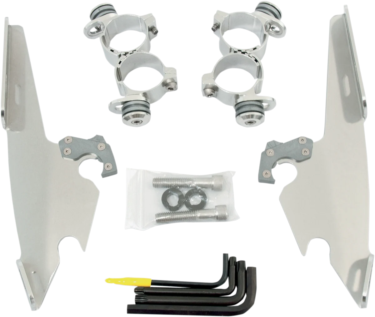 Premium MEMPHIS SHADES Fats Slim Mounting Kit - Polished - XL 48 MEK1986 Innovative