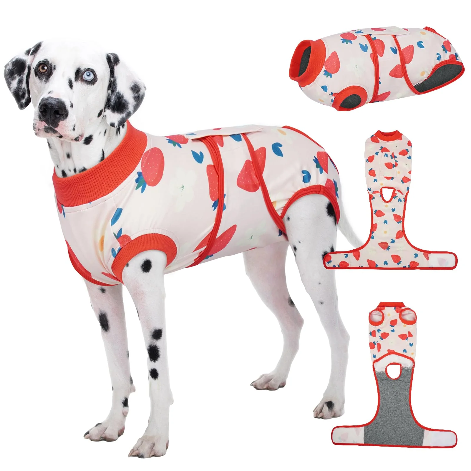 Detailed Kuoser Dog Recovery Suit – Post-Surgery Bodysuit Breathable Cone XL High-Quality