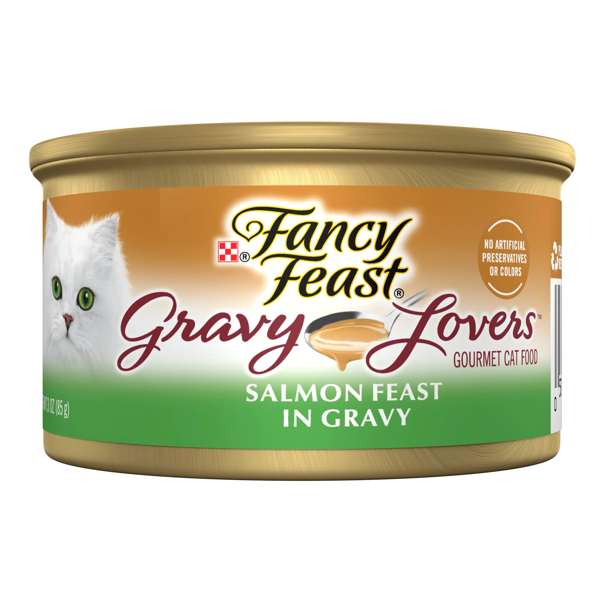 Original Design Fancy Feast Gravy Lovers Salmon Feast – Seared Salmon Gravy Wet Cat Food 3 oz Cans 24 Pack Next-Generation