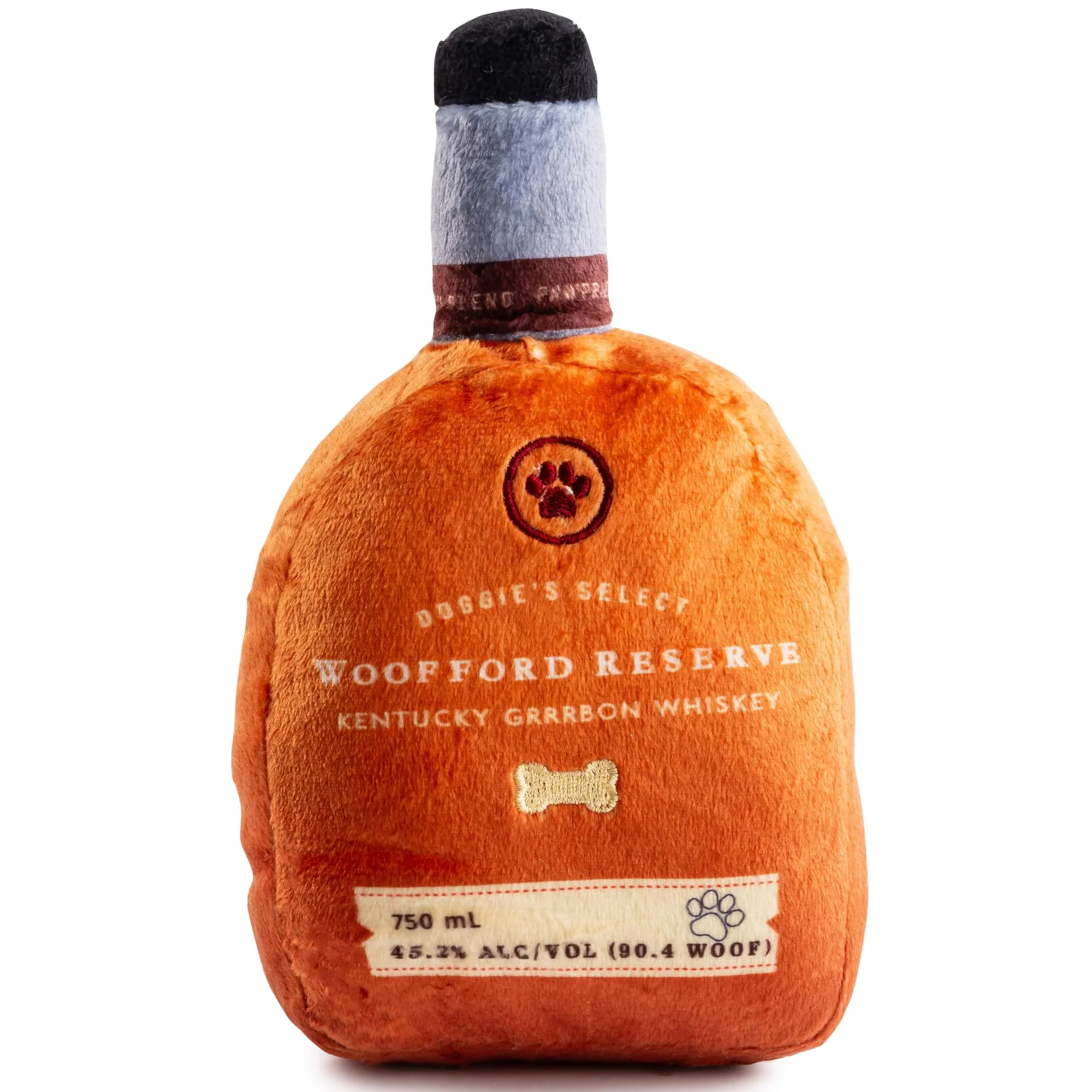 Lightweight Haute Diggity Dog Woofford Reserve Bourbon Bottle Plush Toy for Medium Large Dogs Quality