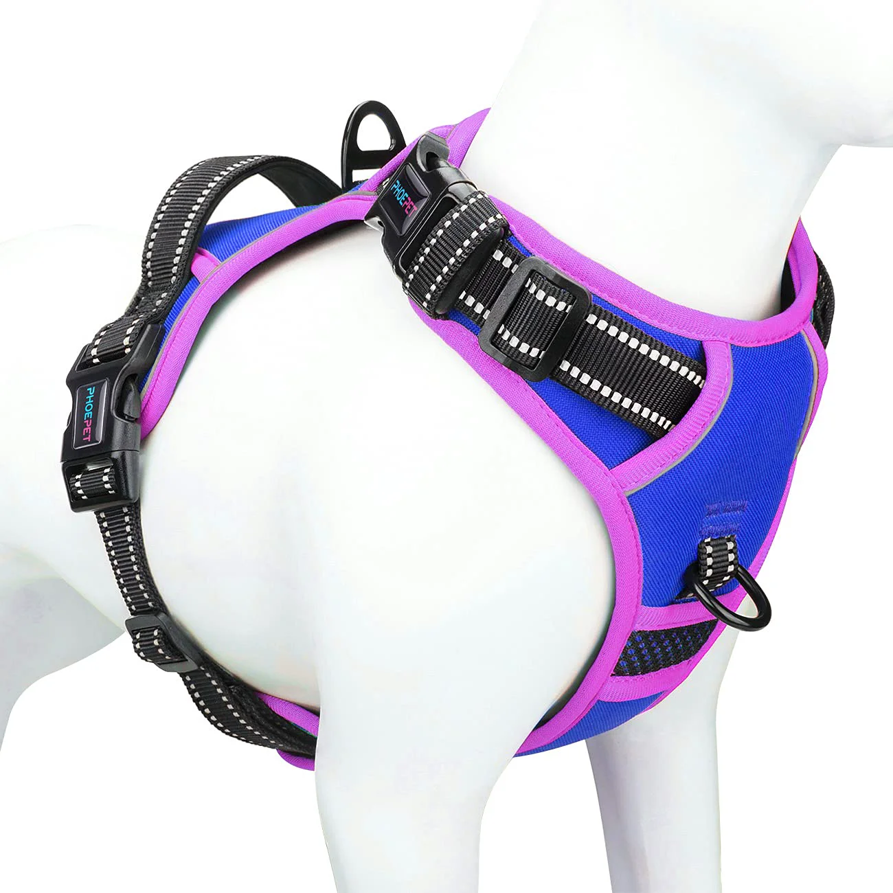 Outstanding PHOEPET 2019 Upgraded No-Pull Dog Harness – Reflective Adjustable Vest with Training Handle XS Royal Blue High-Performance