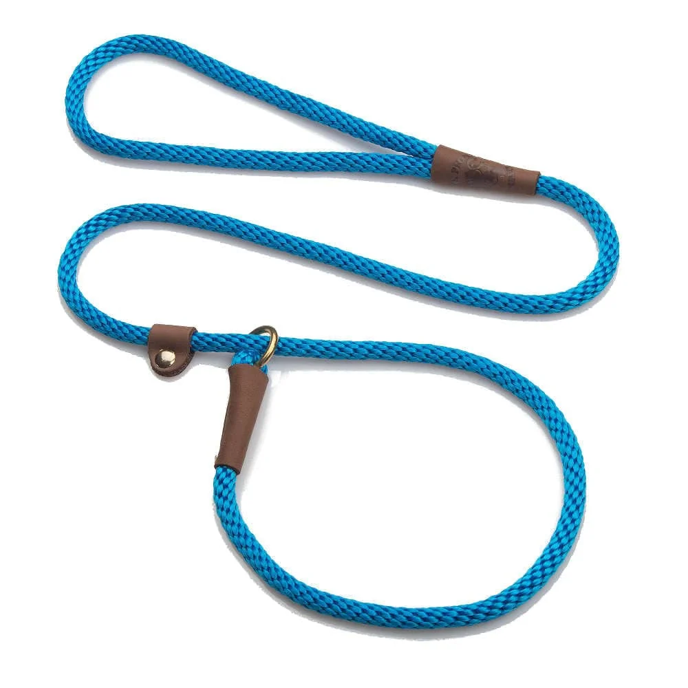 Exceptional Mendota Slip Leash Blue 3 8 in x 4 ft - USA Made for Small Medium Dogs Efficient
