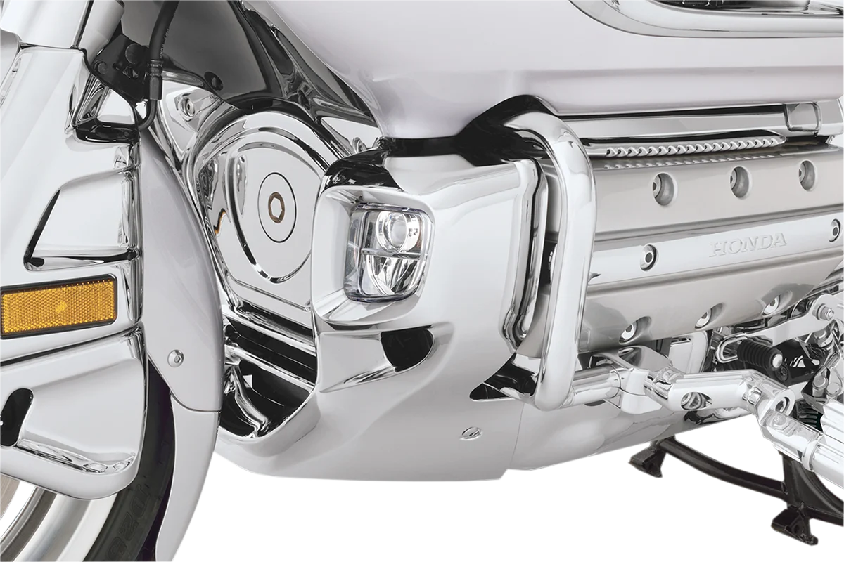 Verified SHOW CHROME Lower Cowls - Chrome - Rectangular 52-908 Detailed