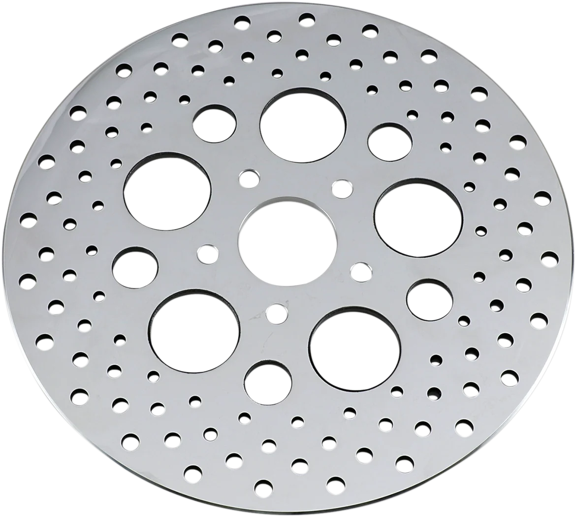 Organic DRAG SPECIALTIES Drilled Brake Rotor - Rear - 11.5 - Harley-Davidson 060181ASP-BC648 Proven