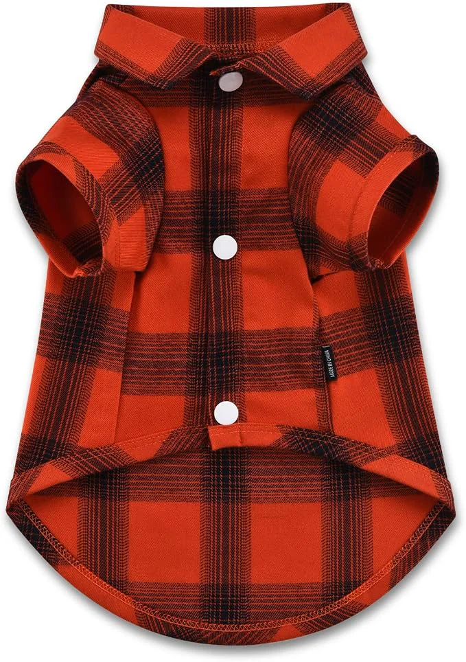 Fashionable Koneseve Dog Shirt Plaid Dog Clothes Original
