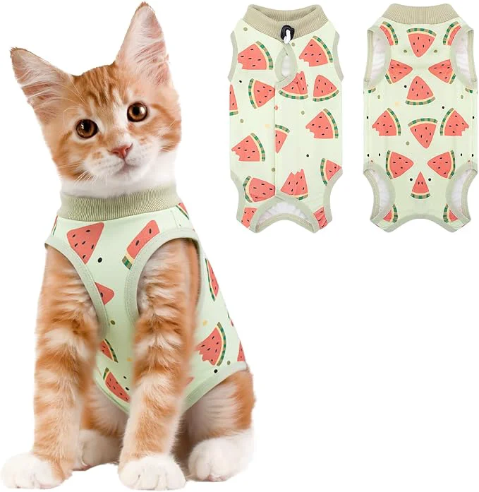 Durable Coppthinktu Cat Recovery Suit Female Breathable Cat Onesie After Surgery Female High-Grade