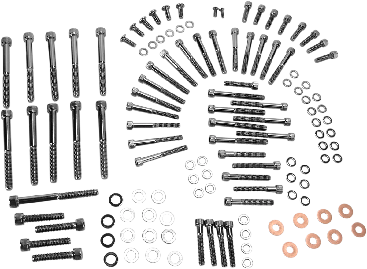 Professional DRAG SPECIALTIES Bolt Kit - Knurled - Motor MK694BK Expertly Made