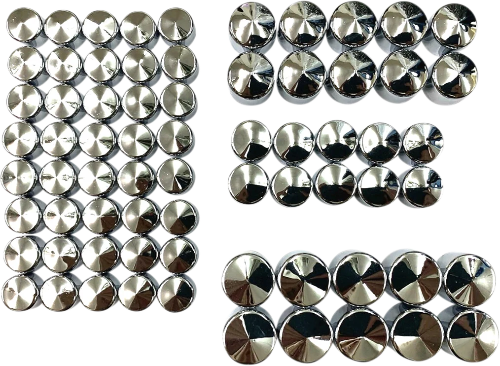 Stylish DRAG SPECIALTIES Bolt Covers - Engine - Chrome - M8 352065 Detailed