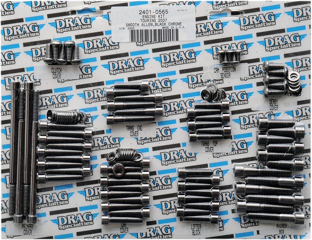Recyclable DRAG SPECIALTIES Bolt Kit - Smooth - Motor MK700SBK Premium Material