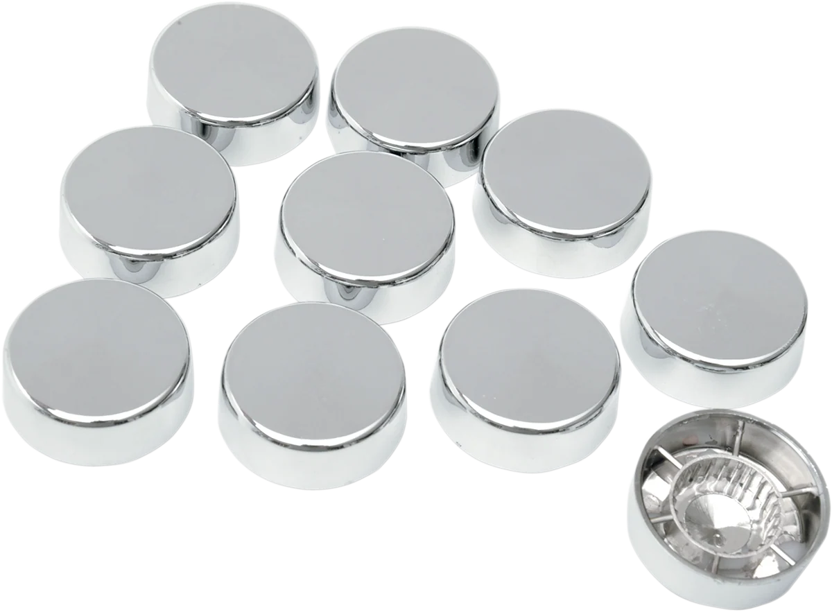 Expertly Made DRAG SPECIALTIES Bolt Covers with Washers - Hex - 5 8 - Chrome - 10 Pack 352053 Secure
