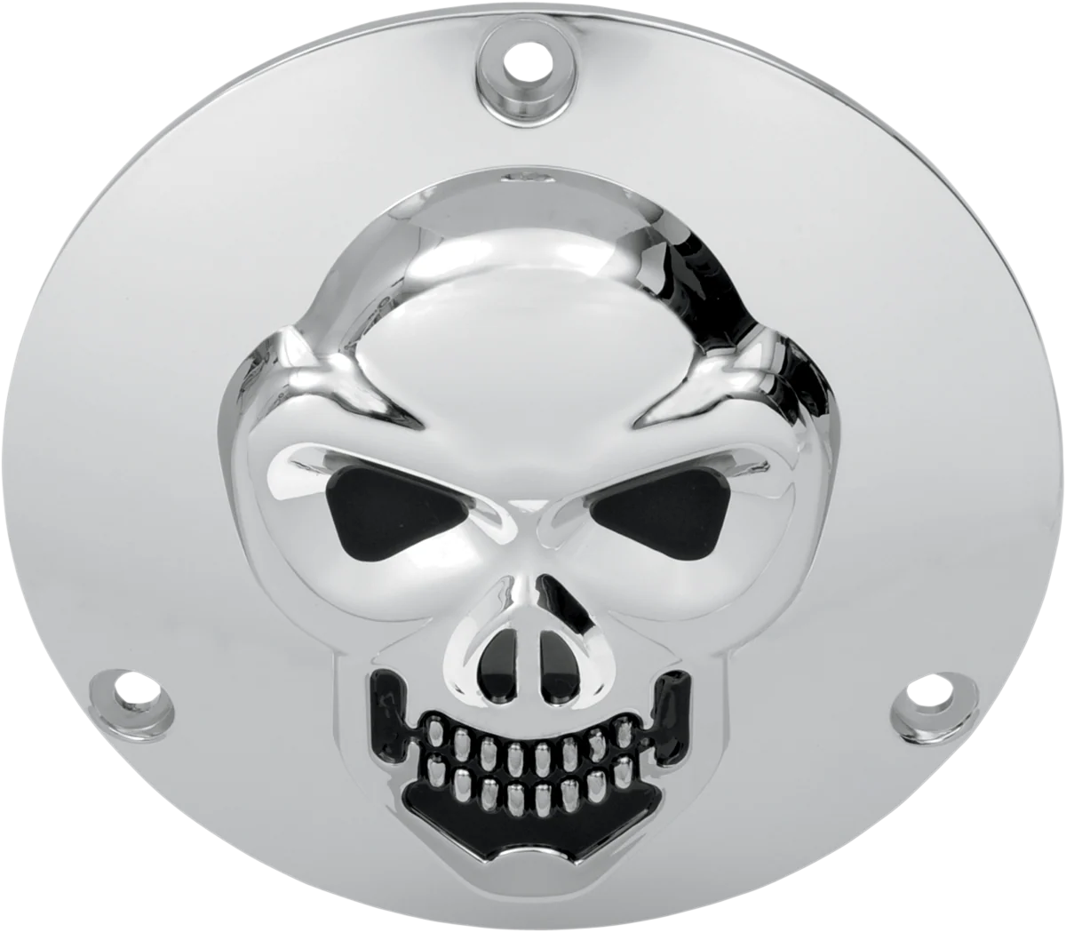 Fast DRAG SPECIALTIES Skull Derby Cover - Chrome - 3 Hole - Big Twin 33-0061-PC Trusted